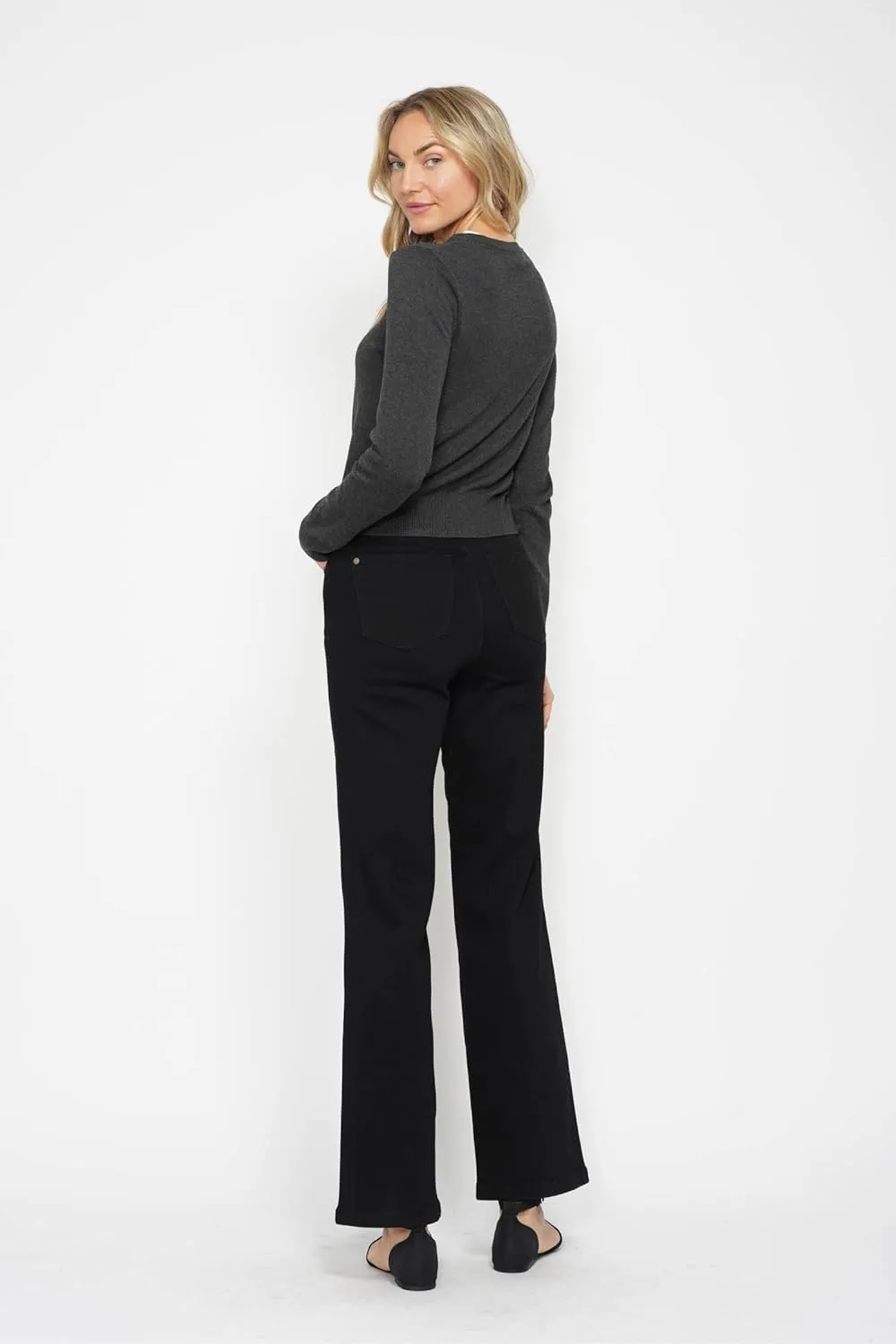 Judy Blue High Waist Tummy Control Classic Straight Jeans Comfortable Stretch Jeans Cotton Pant -88866