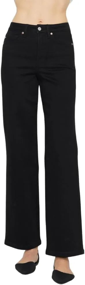 Judy Blue High Waist Tummy Control Classic Straight Jeans Comfortable Stretch Jeans Cotton Pant -88866