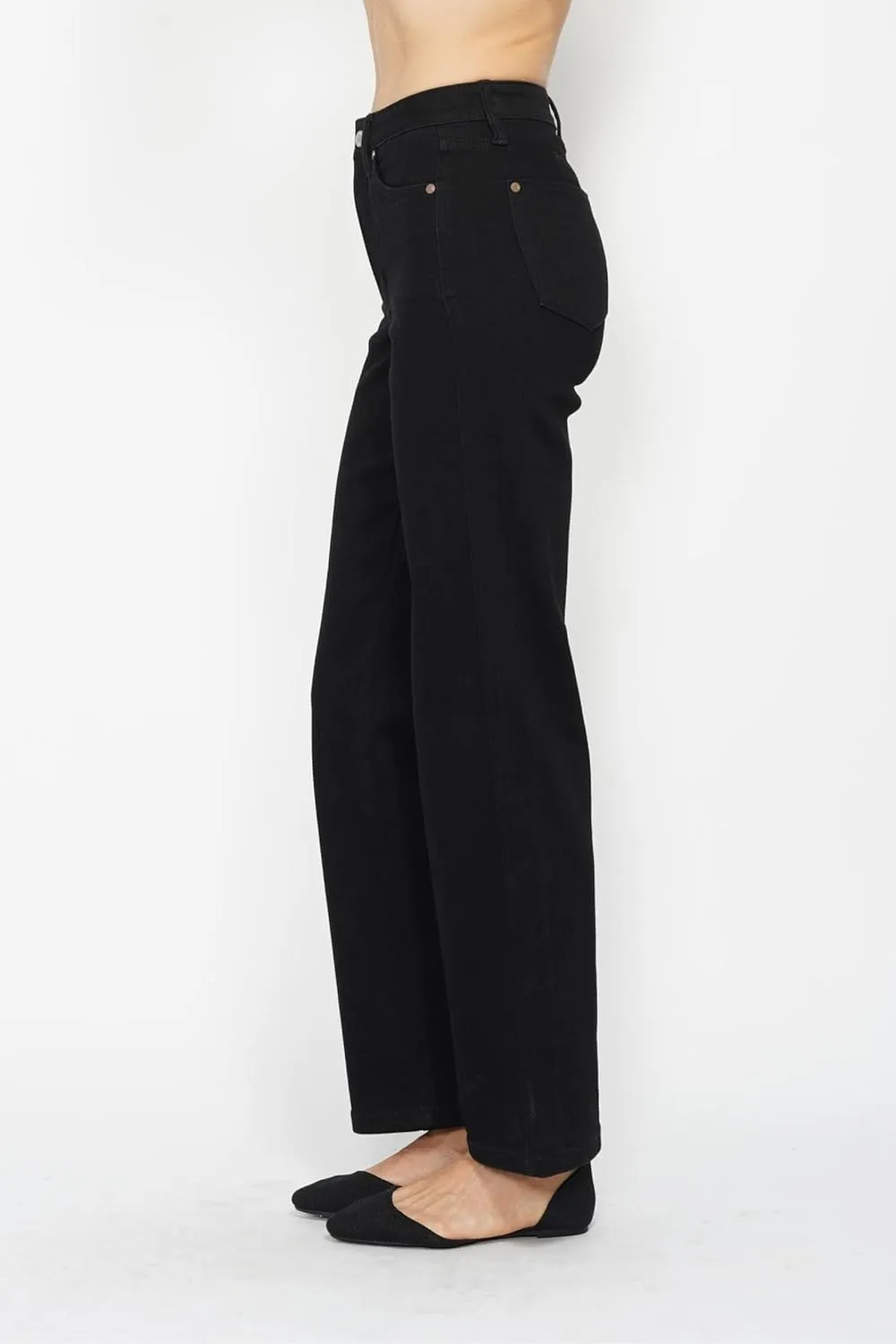 Judy Blue High Waist Tummy Control Classic Straight Jeans Comfortable Stretch Jeans Cotton Pant -88866