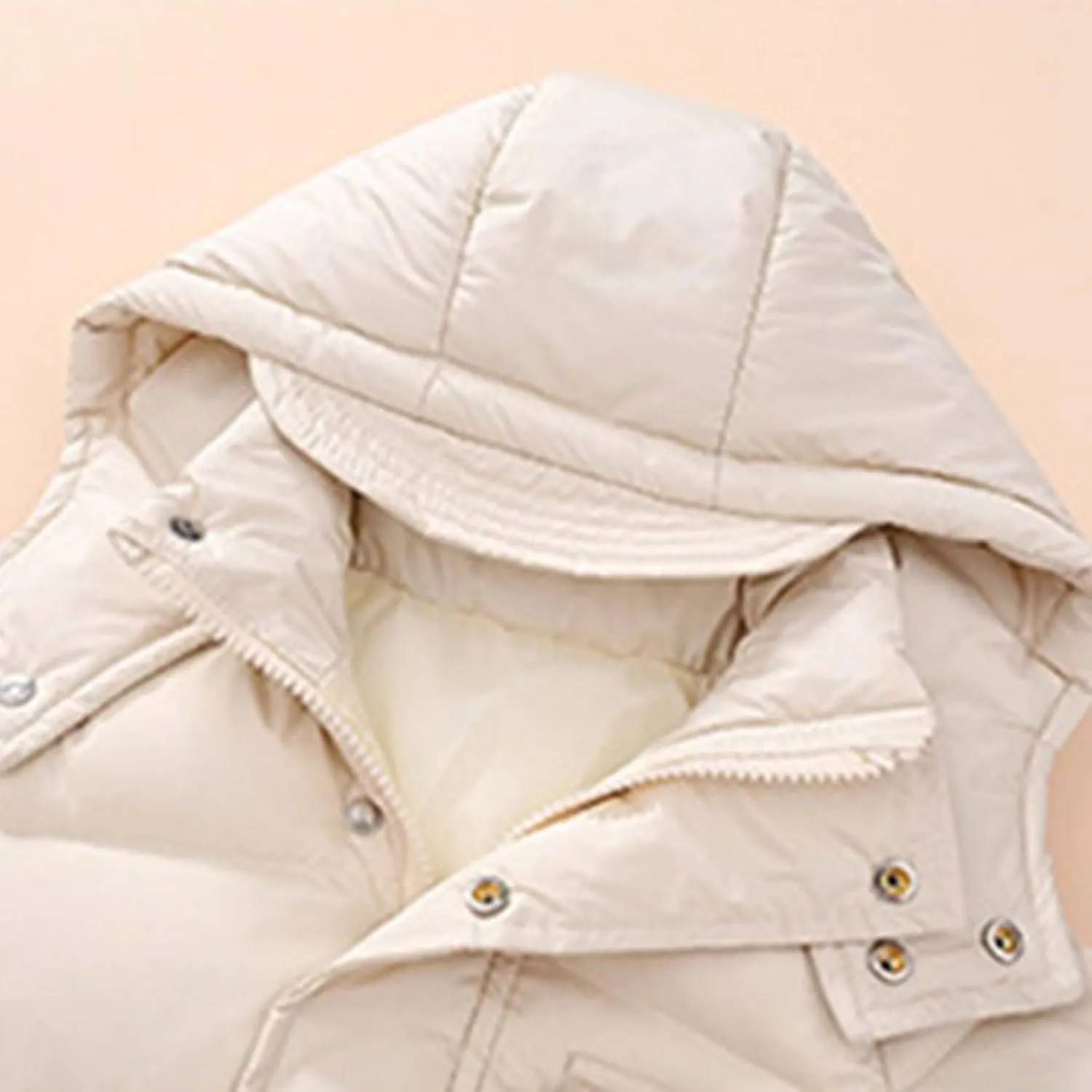 Kids Toddler Baby Girls Boys Winter Warm Thick Solid Cotton Long Sleeve Padded Jacket Coat Clothes 5t Boys Jacket