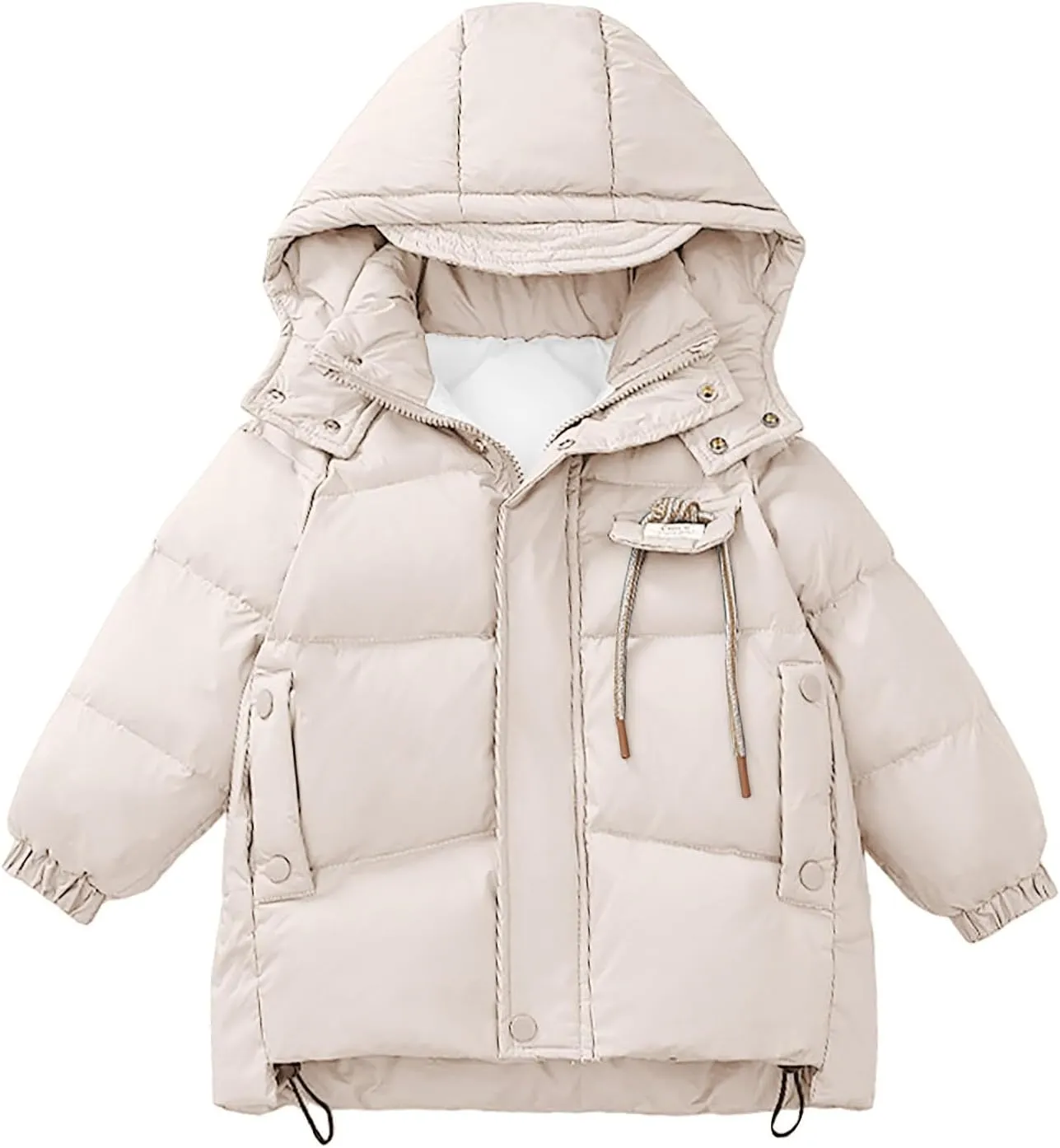 Kids Toddler Baby Girls Boys Winter Warm Thick Solid Cotton Long Sleeve Padded Jacket Coat Clothes 5t Boys Jacket