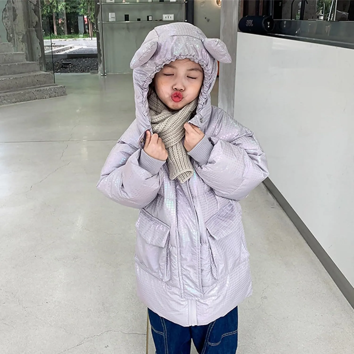 Kids Toddler Baby Girls Boys Winter Warm Thick Solid Cotton Long Sleeve Padded Jacket Coat Clothes Boys Fall Jacket