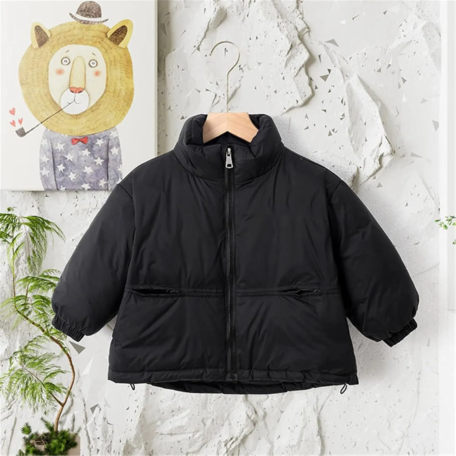 Kids Toddler Baby Girls Boys Winter Warm Thick Solid Cotton Long Sleeve Padded Jacket Coat Large Boys Winter Jacket