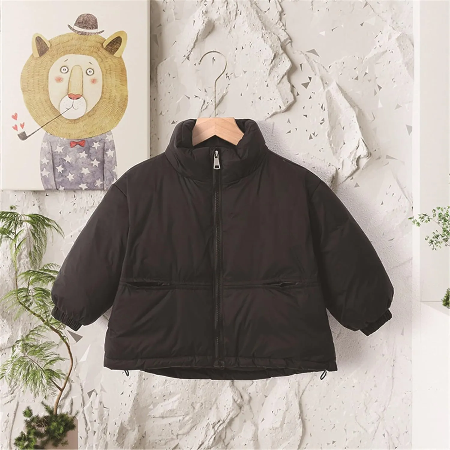 Kids Toddler Baby Girls Boys Winter Warm Thick Solid Cotton Long Sleeve Padded Jacket Coat Large Boys Winter Jacket