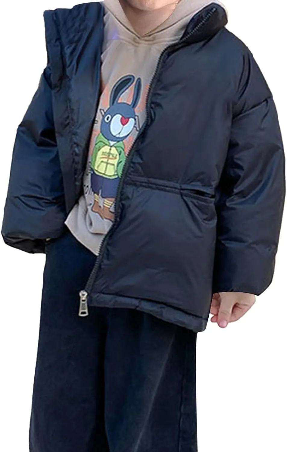 Kids Toddler Baby Girls Boys Winter Warm Thick Solid Cotton Long Sleeve Padded Jacket Coat Large Boys Winter Jacket