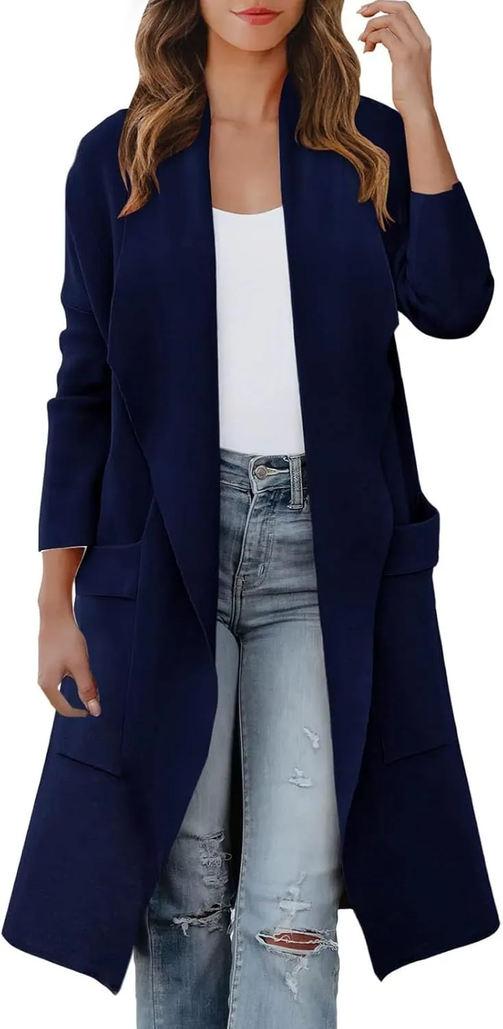 LCMTWX Women's Winter Coats Casual Suit Collar Printed Pocket Jacket Womens Trench Coat Women's Trench Coats Coat for