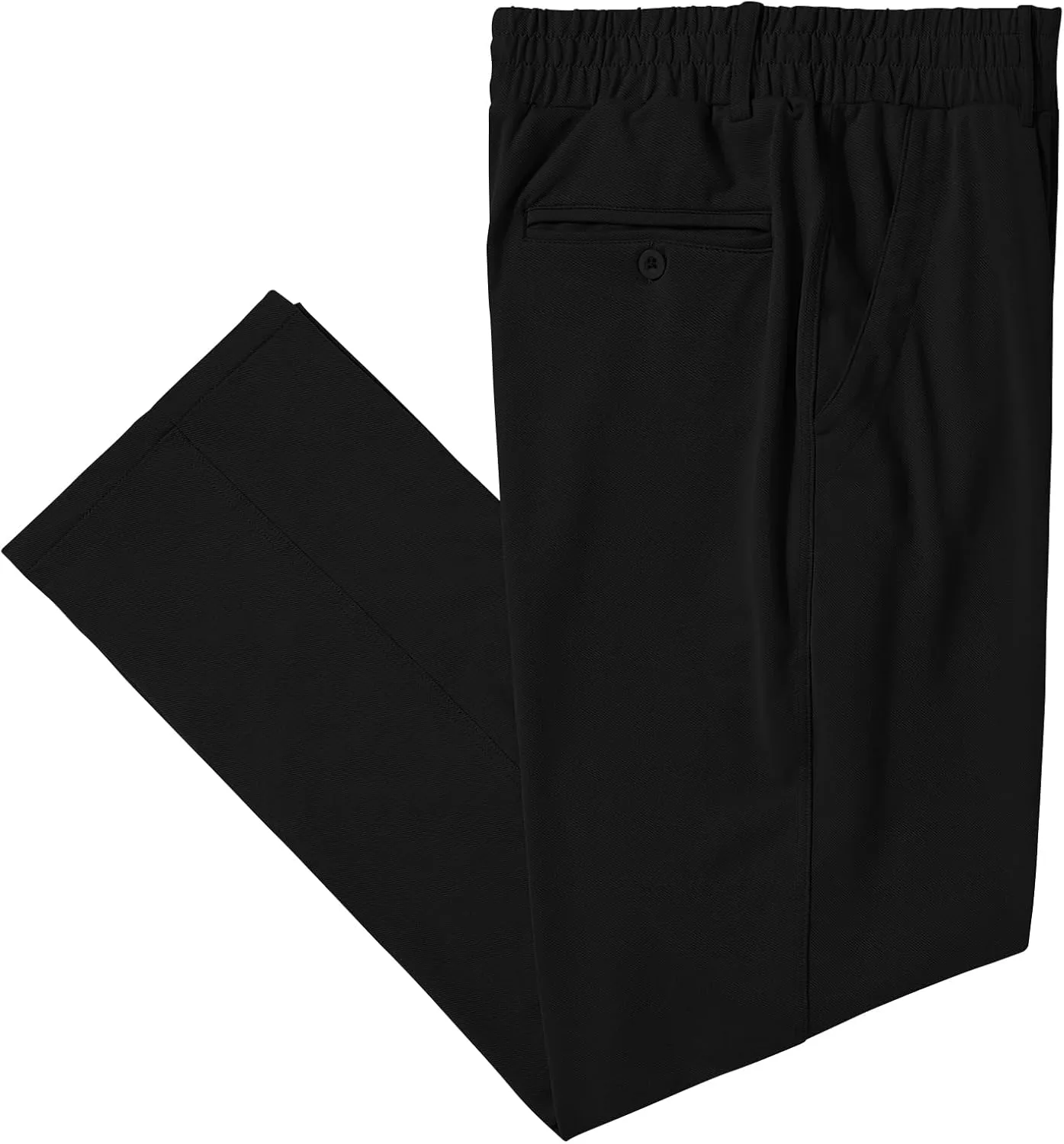 LETAOTAO Mens Elastic Waist Pants for Seniors Adaptive Mens Pants for Elderly with Zipper Fly