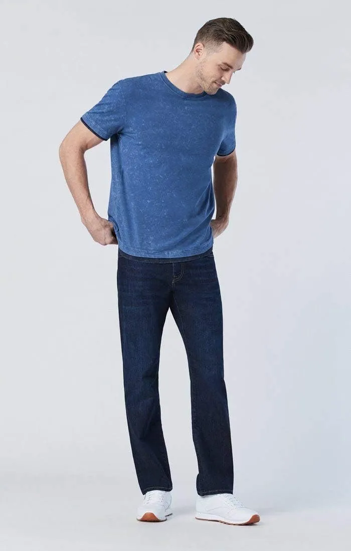 Mavi Men's Matt Mid Rise Straight Leg Jeans - Premium Relaxed Fit Denim Jeans