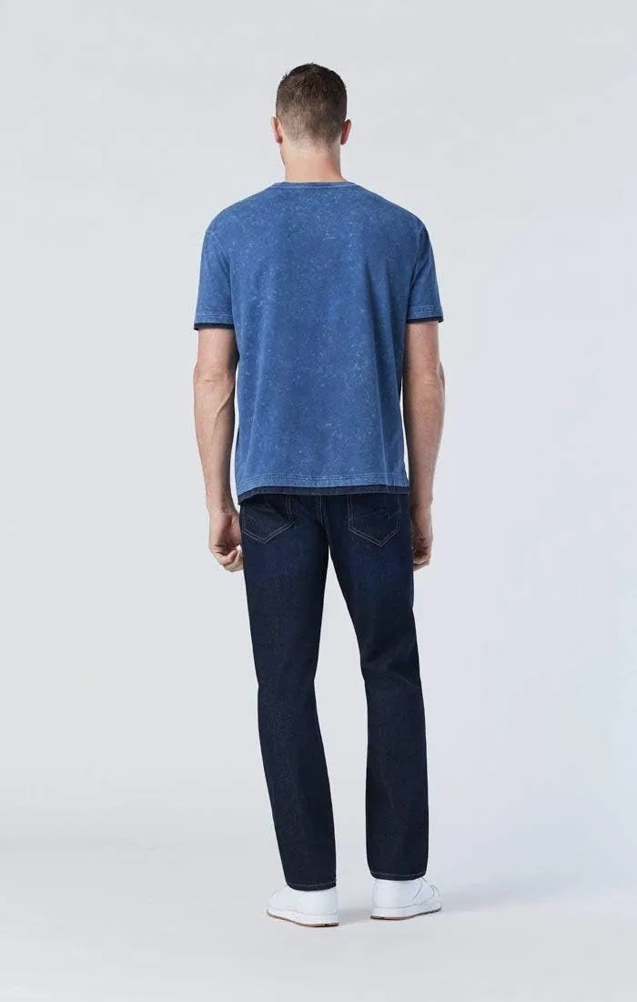 Mavi Men's Matt Mid Rise Straight Leg Jeans - Premium Relaxed Fit Denim Jeans