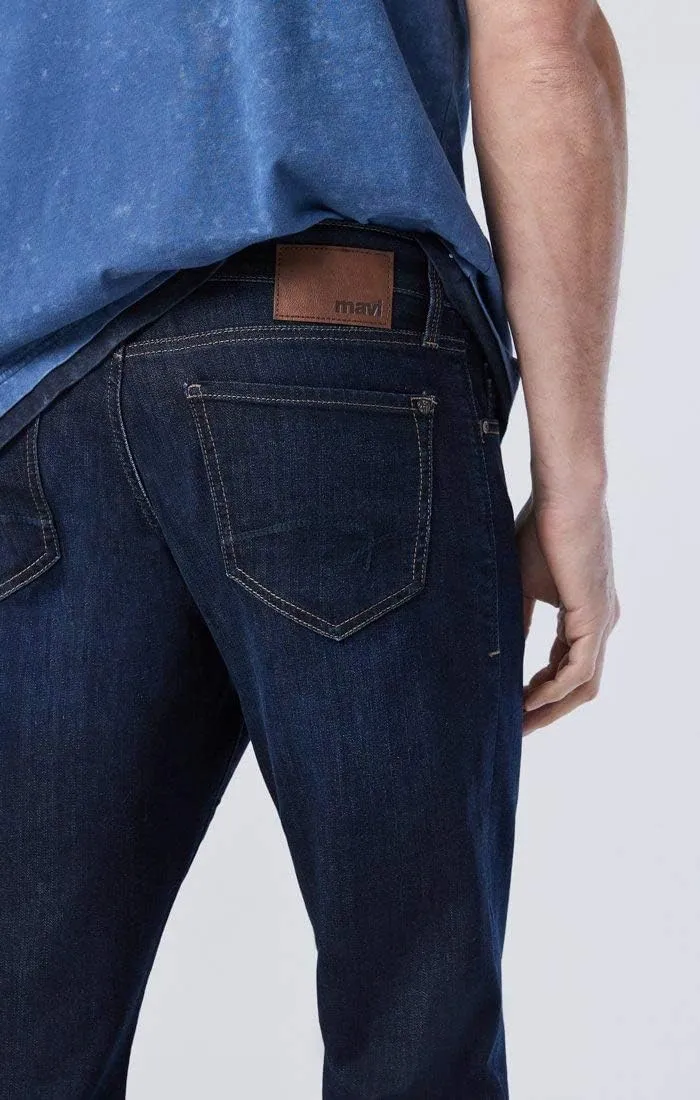 Mavi Men's Matt Mid Rise Straight Leg Jeans - Premium Relaxed Fit Denim Jeans