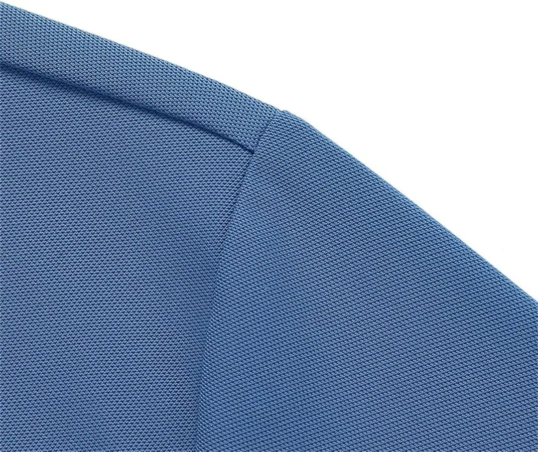 Men Polo Shirts Summer Classic Short-Sleeved Tee Breathable Quick Dry Nylon Golf T Shirts