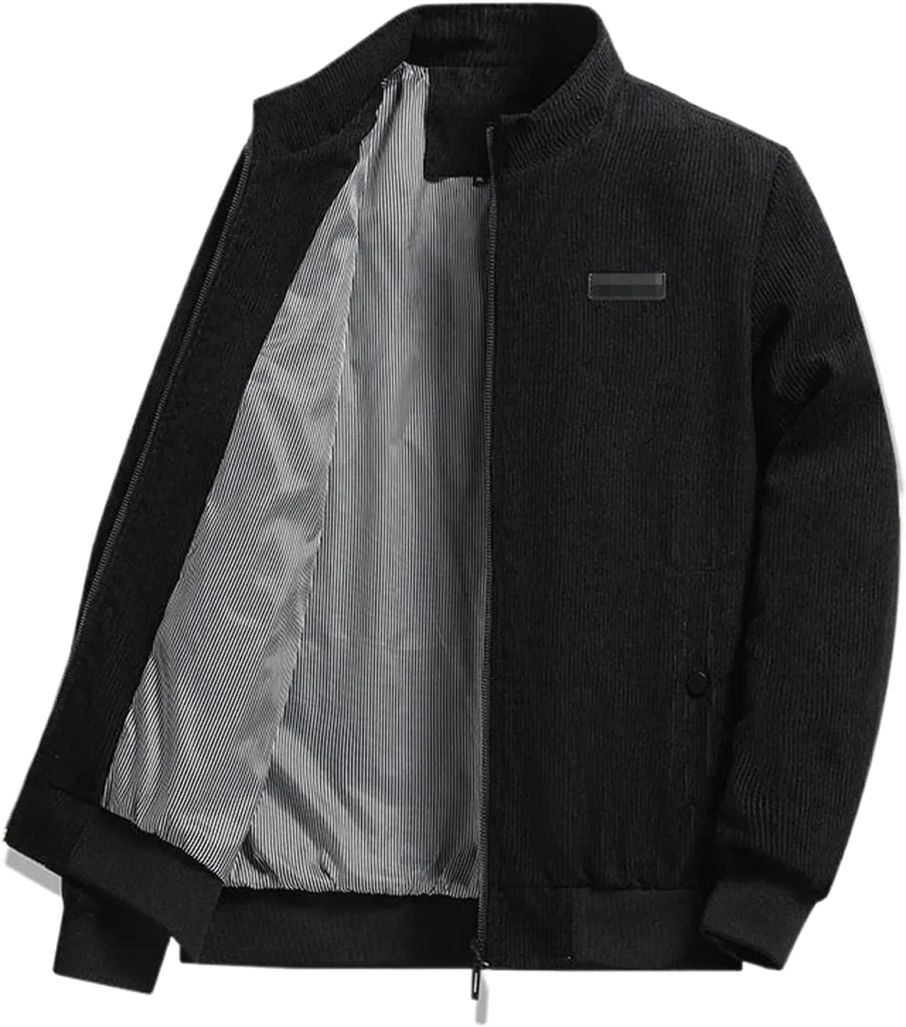 Men's Autumn Jacket Corduroy Casual Workwear Coat Cotton-Padded Jacket Lightweight Streetwear Outerwear