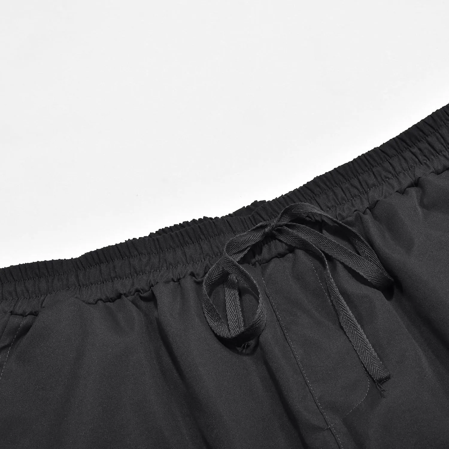 Men's Cargo Jogger Sweatpants Hat Multi Woven Pocket Foot Rope Solid Pants Street Cargo Men's Cargo Pants with