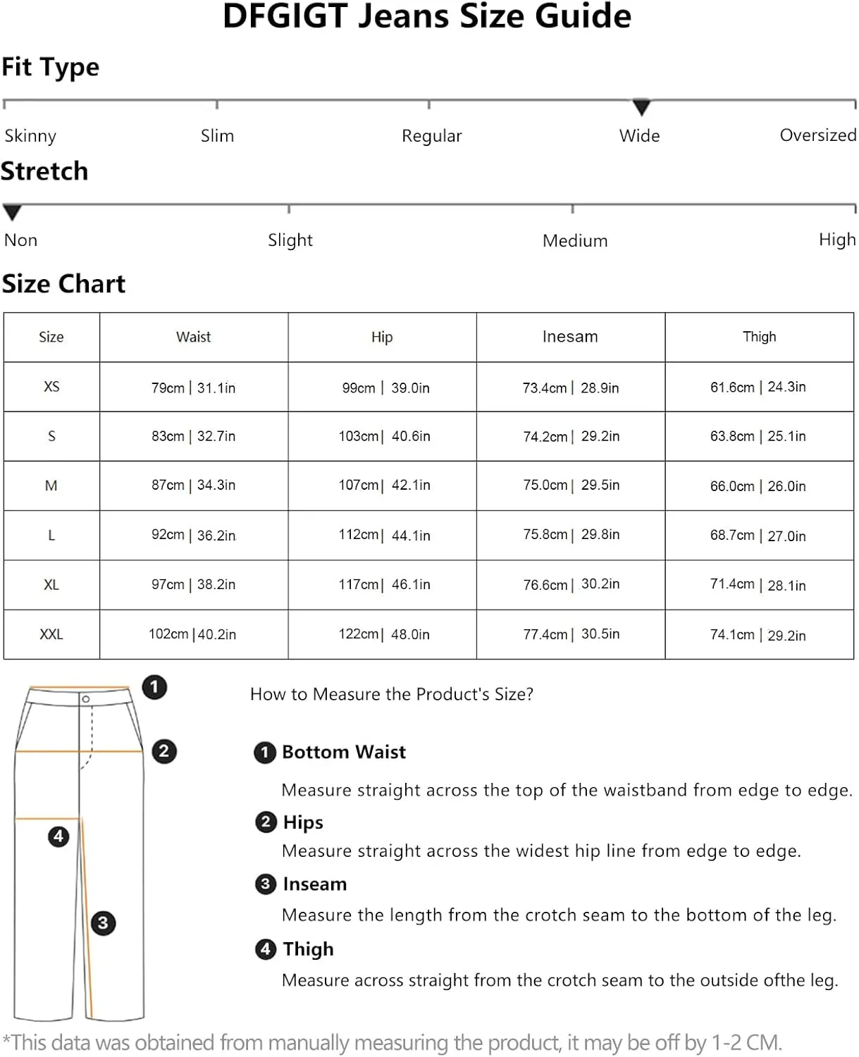 Mens Irregular Sutures Flared Jeans Bell Bottom Jeans Disco Pants 60s 70s Retro Trousers