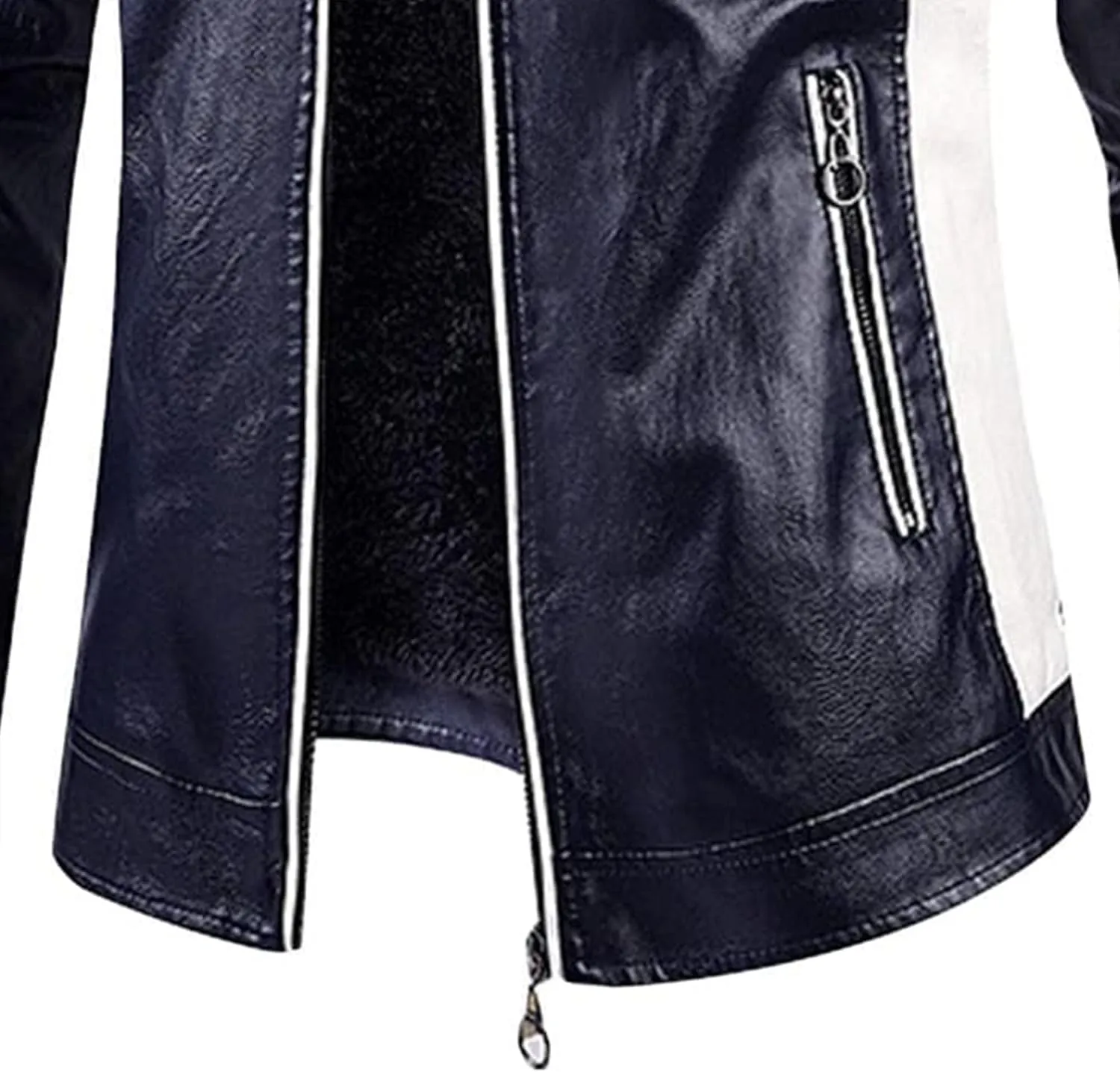Mens Jacket Motorcycle Vintage Pu Stand Collar Coats Faux Leather Jackets Bomber Fashion Slim Fit Jacket Coat