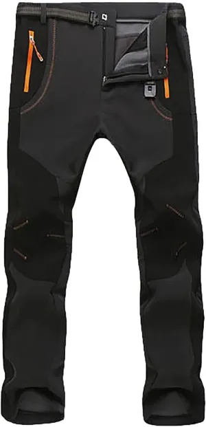 Mens Loose Fit Pants Outdoor and Windproof Mountaineering Travel Sports Pants Polyester Pants Men