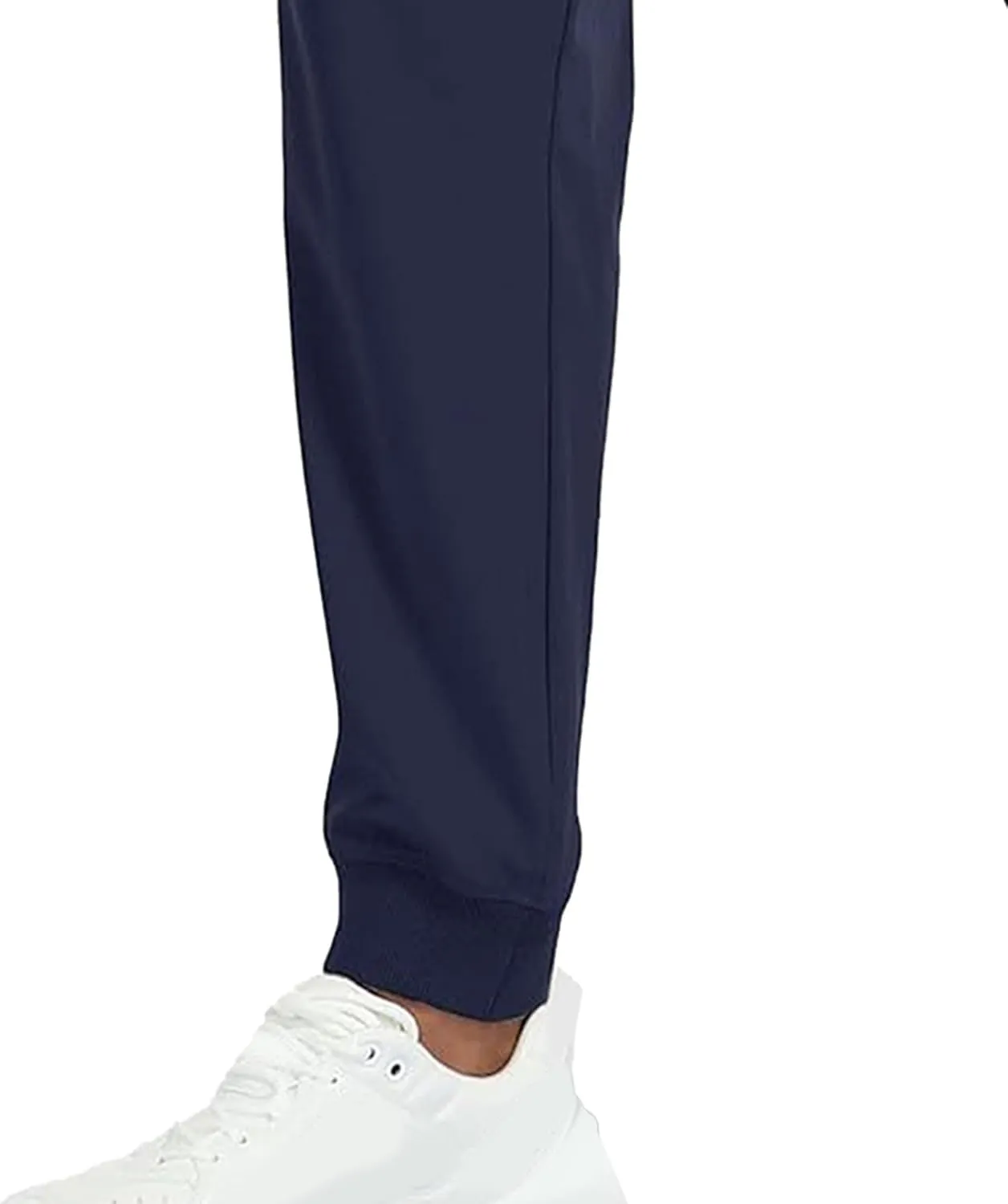 Men's Slim Fit Stretch Hiking Pants Drawstring Casual Jogger Trousers Elastic Waist Outdoor Summer Pants