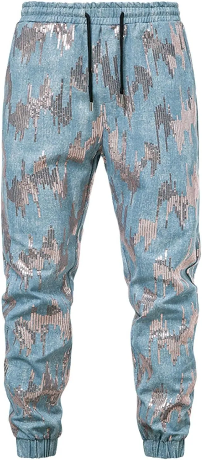 Mens Sweatpants Joggers Pants Man Pocket Cargo Pants for Men Baggy Men's Fleece Athletic Sweatpants Running Warm Slim