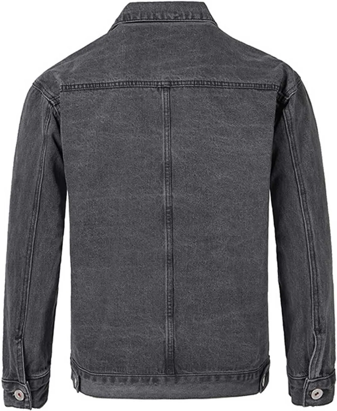Men's Trucker Jacket Cowboy Western Unlined Denim Jackets Fashion Button Down Long Sleeve Jean Jackets Classic Fit
