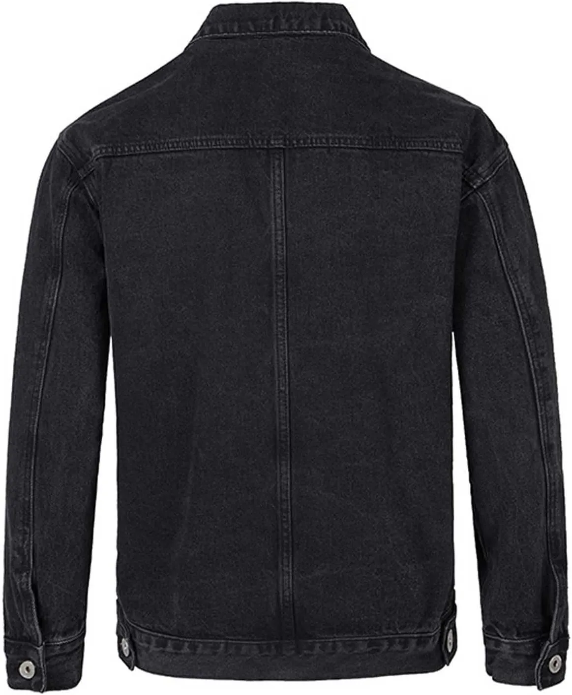 Men's Trucker Jacket Cowboy Western Unlined Denim Jackets Fashion Button Down Long Sleeve Jean Jackets Classic Fit