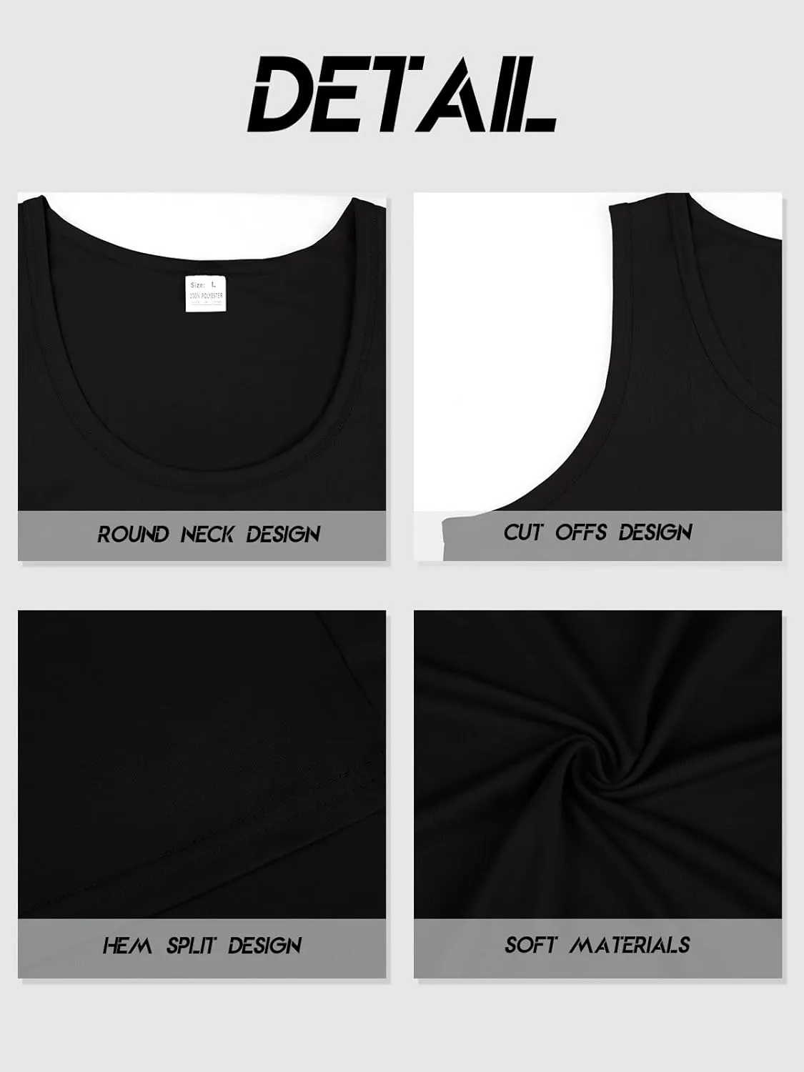 Men's Workout Tank Top Casual Soft Sleeveless Gym Muscle Shirts Bodybuilding Tee