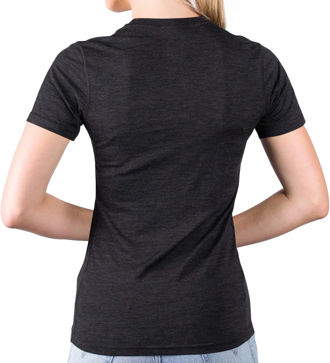 MERIWOOL Womens Merino Wool Short Sleeve T Shirt Lightweight Base Layer Tee