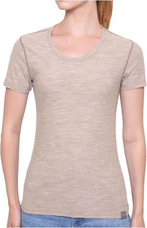 MERIWOOL Womens Merino Wool Short Sleeve T Shirt Lightweight Base Layer Tee