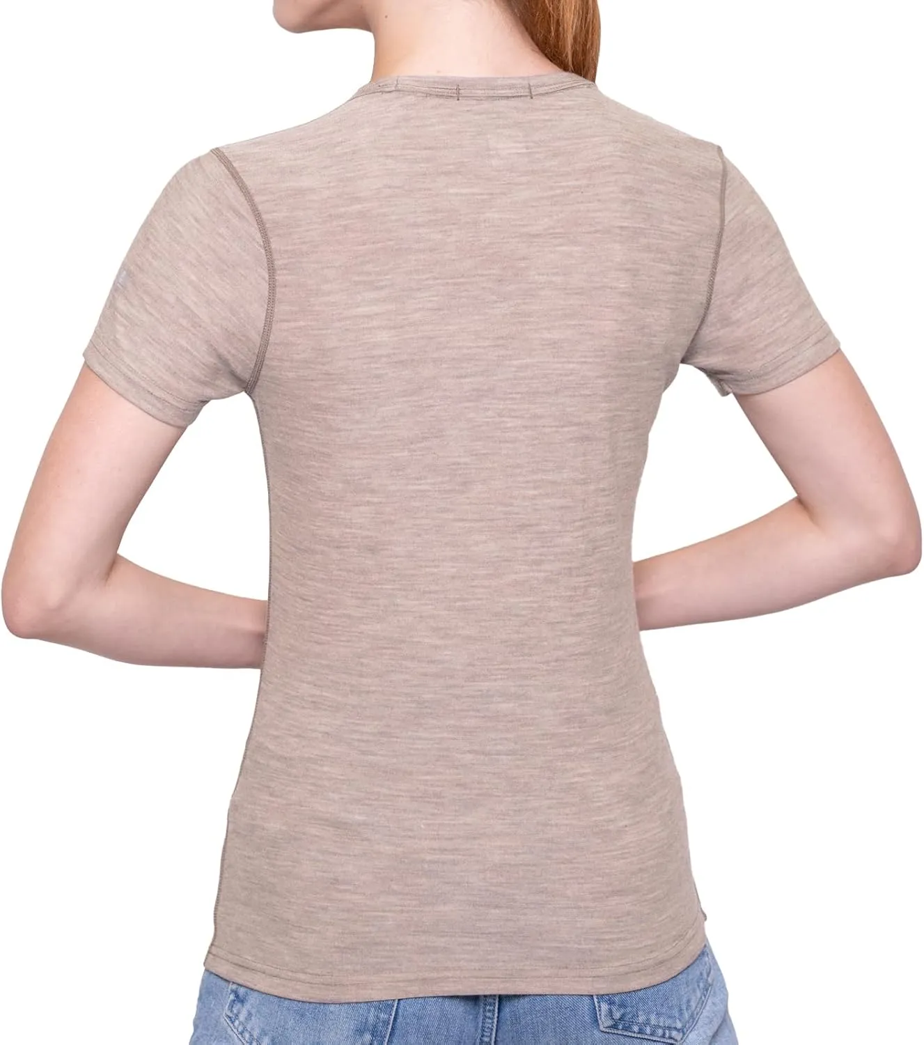 MERIWOOL Womens Merino Wool Short Sleeve T Shirt Lightweight Base Layer Tee
