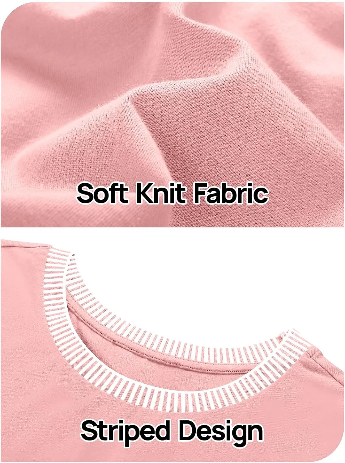 MEROKEETY Women's 2025 Short Sleeve Striped Color Block T Shirts Crewneck Loose Casual Tee Tops