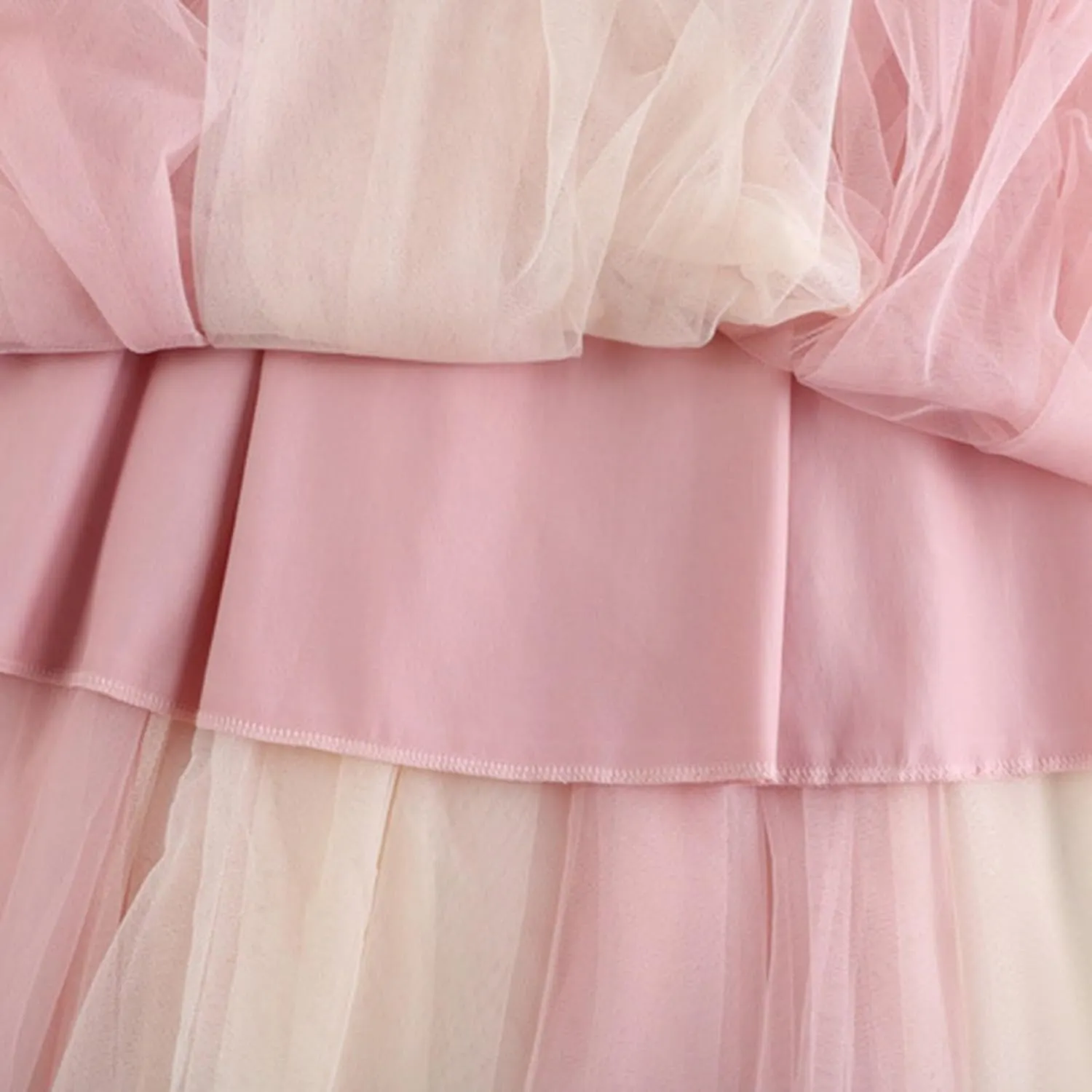 Mesh Tulle Skirts for Women 2025 Fashion Elegant Pleated Flowy Layered Skirt Casual Formal Prom Party Evening Skirts