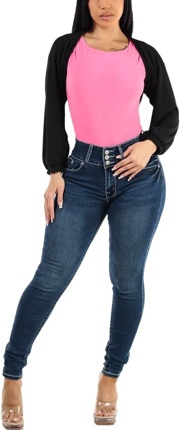 Moda Xpress Butt Lifting Skinny Jeans for Women - High Waisted Levanta Cola Push Up Jeans