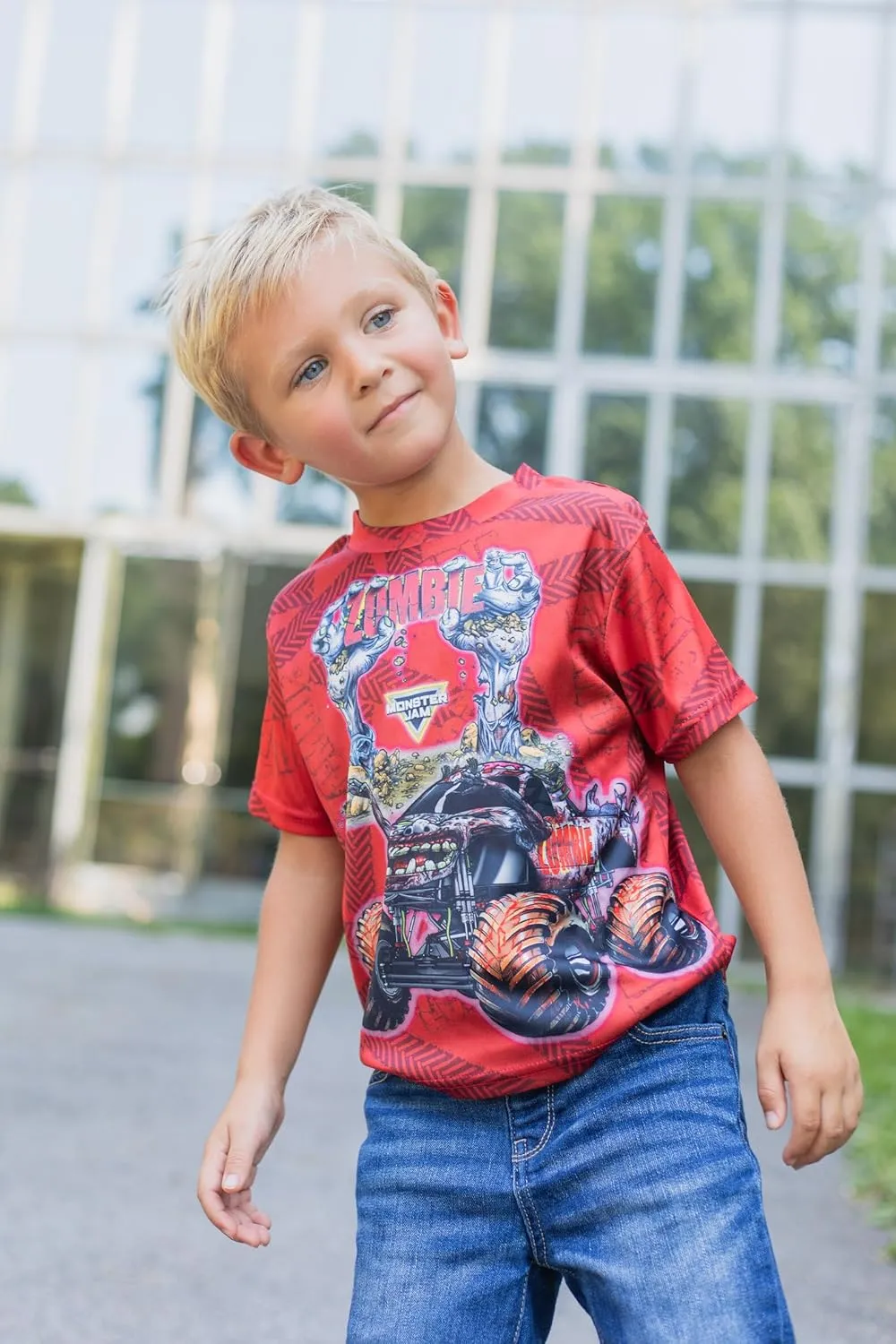 Monster Jam 3 Pack T-Shirts Toddler to Big Kid Grave Digger El Toro Loco Megalodon