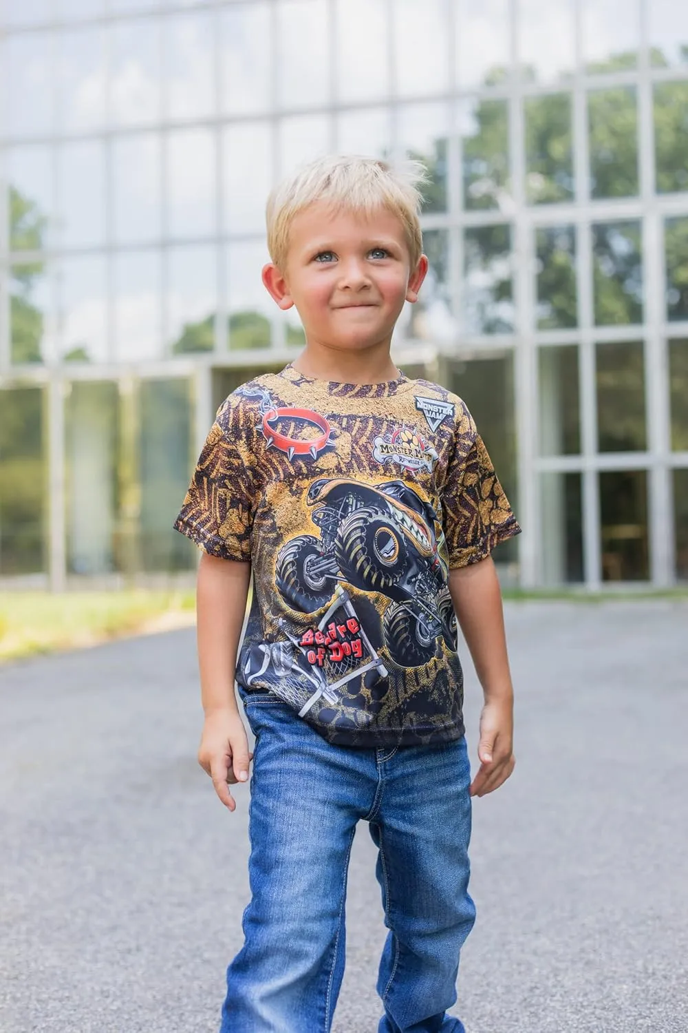 Monster Jam 3 Pack T-Shirts Toddler to Big Kid Grave Digger El Toro Loco Megalodon