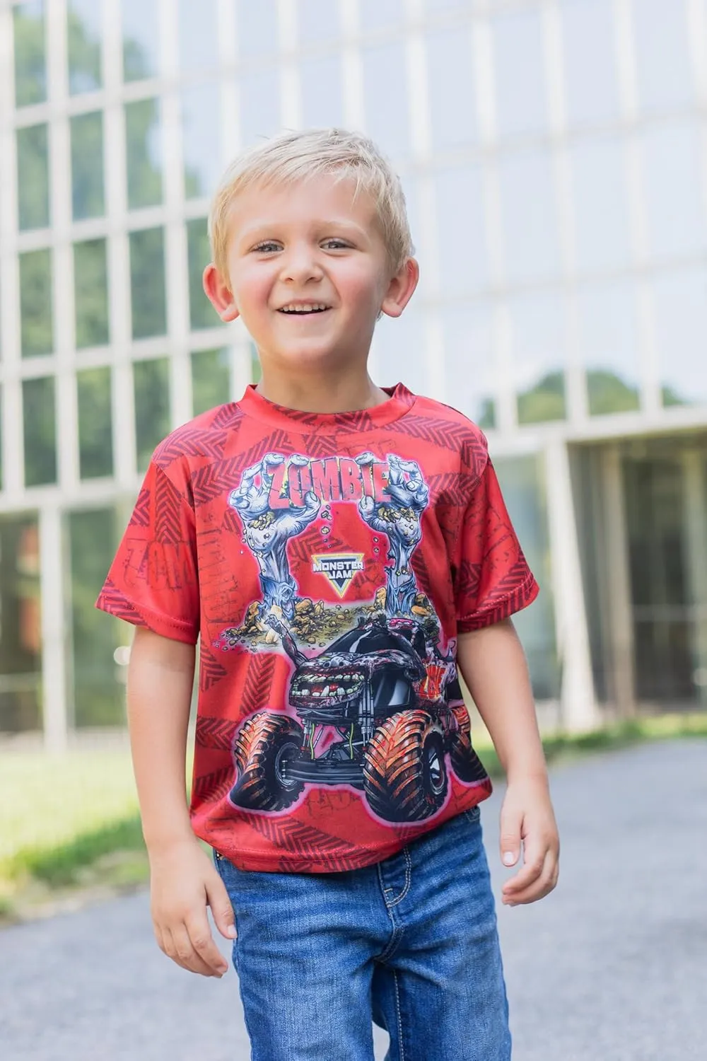 Monster Jam 3 Pack T-Shirts Toddler to Big Kid Grave Digger El Toro Loco Megalodon