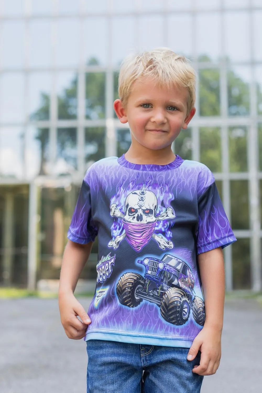 Monster Jam 3 Pack T-Shirts Toddler to Big Kid Grave Digger El Toro Loco Megalodon