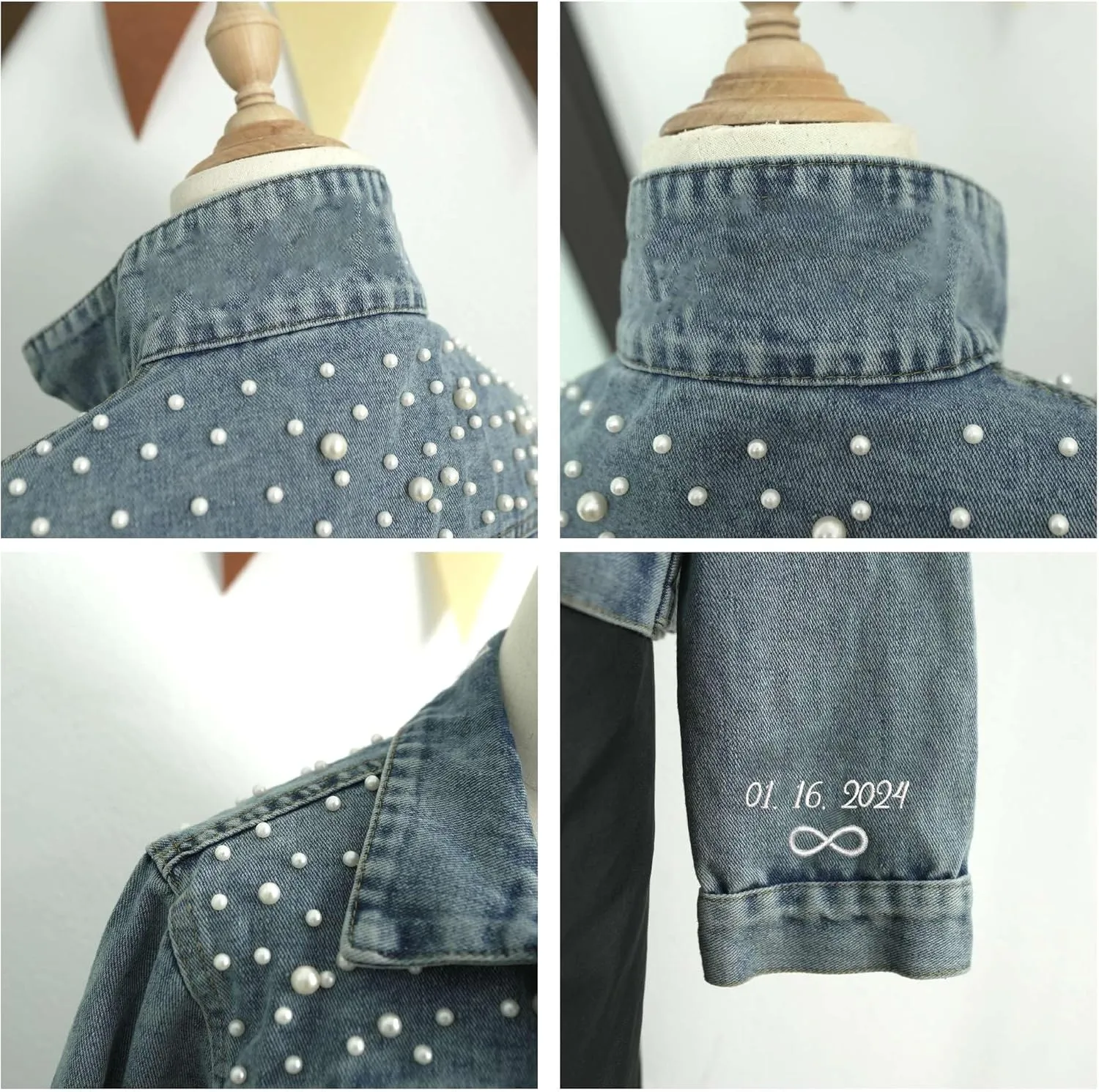 Noni Custom Bride Denim Jacket, Bride Jean Jacket, Future Mrs Jacket,Custom Personalized Jacket, Wedding Jean Jacket