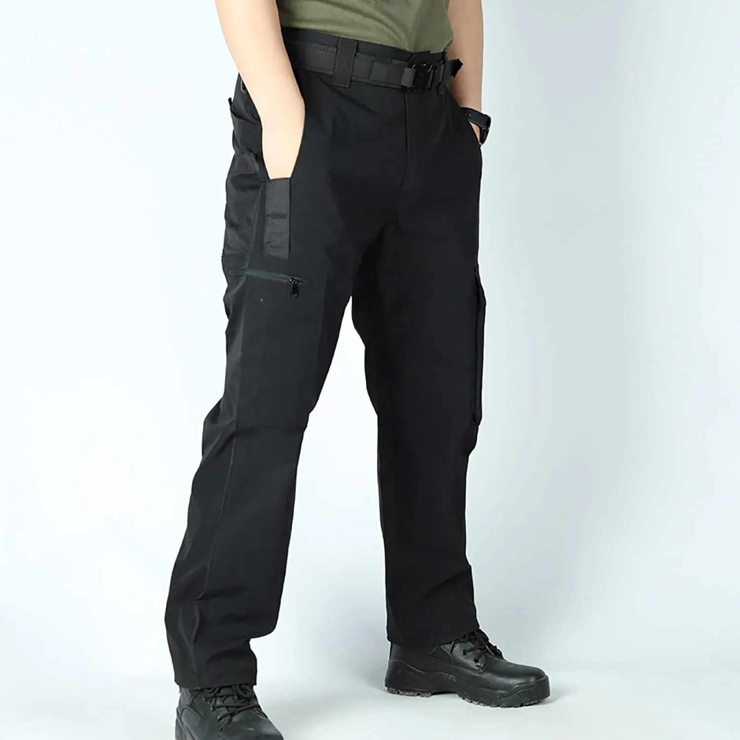 OIOLOYJM Military Cargo Pants for Men Hiking Stretchy Work Construction Camouflage Flexcamo - Tactical Waterproof Pants