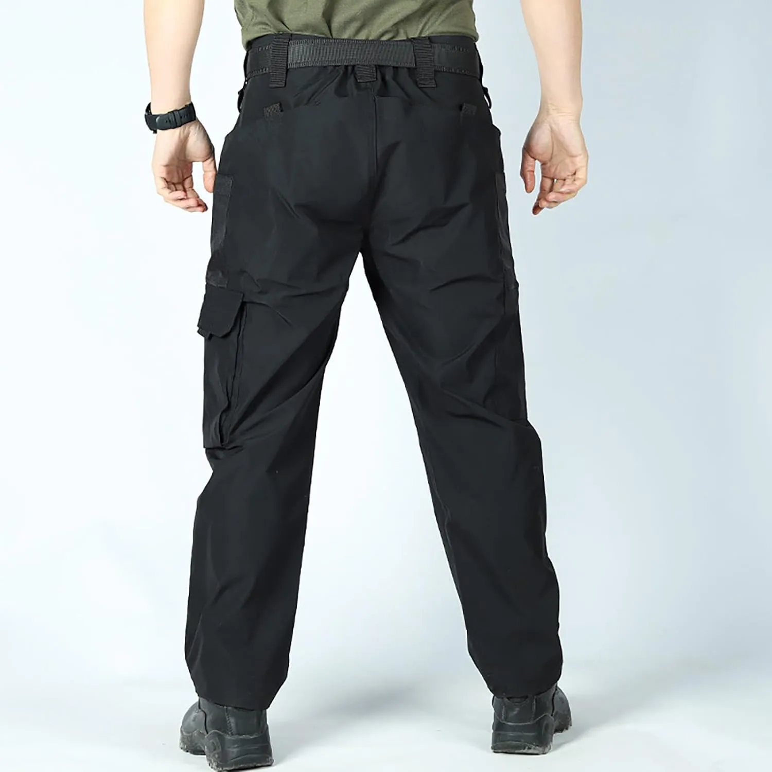 OIOLOYJM Military Cargo Pants for Men Hiking Stretchy Work Construction Camouflage Flexcamo - Tactical Waterproof Pants