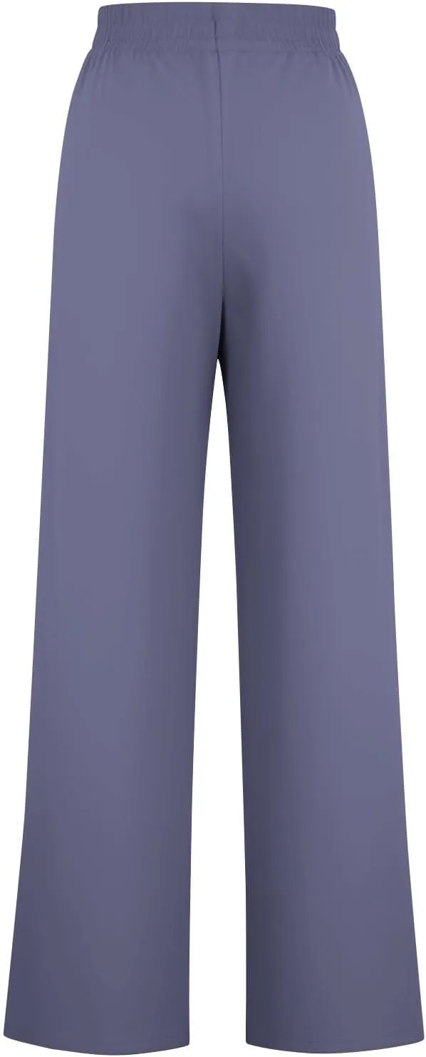 Palazzo Pants for Women Straight Wide Leg Pants Drawstring High Waist Trousers Spring Fashion Lounge Pants with Pocket