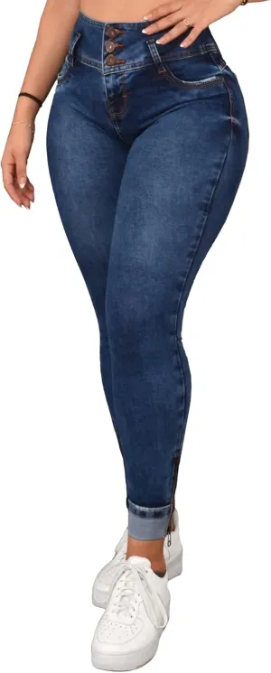 Pantalones Colombianos Levanta Pompa | Butt Lifting High Waisted Jeans for Women | Lipo Jeans