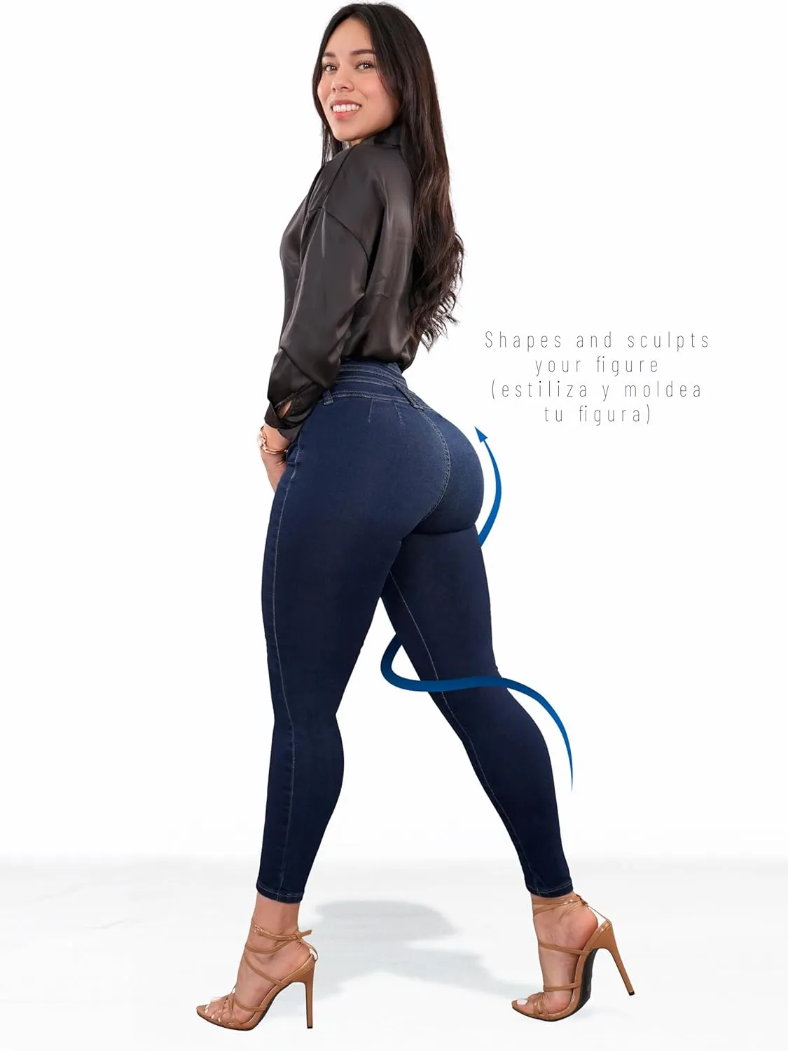 Pantalones Colombianos Levanta Pompa | Butt Lifting High Waisted Jeans for Women | Lipo Jeans