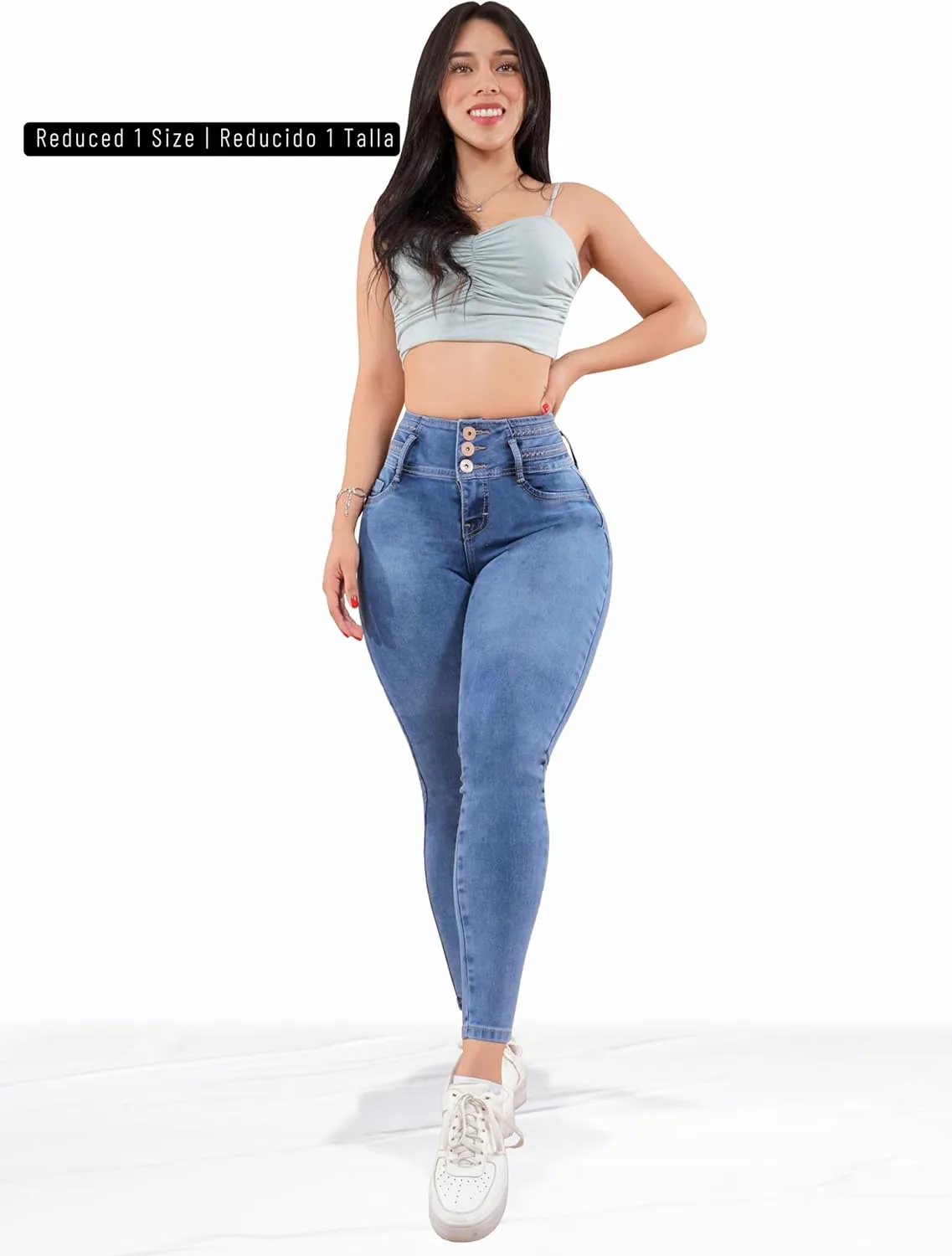 Pantalones Colombianos Levanta Pompa | Butt Lifting High Waisted Jeans for Women | Lipo Jeans