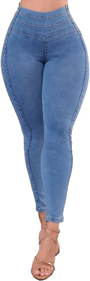 Pantalones Colombianos Levanta Pompa | Butt Lifting High Waisted Jeans for Women | Lipo Jeans
