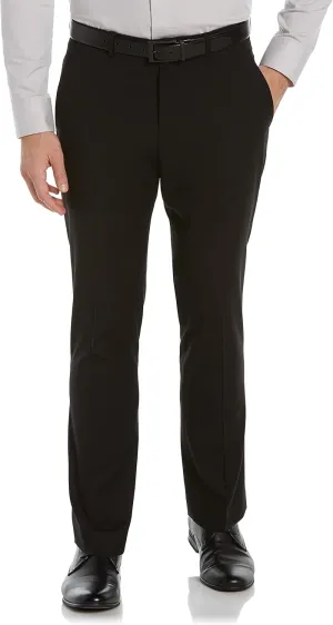 Perry Ellis Men's Portfolio Slim Fit Dress Pants with Active Waistband, Non-Iron Stretch Premium Fabric, Lightweight Durable