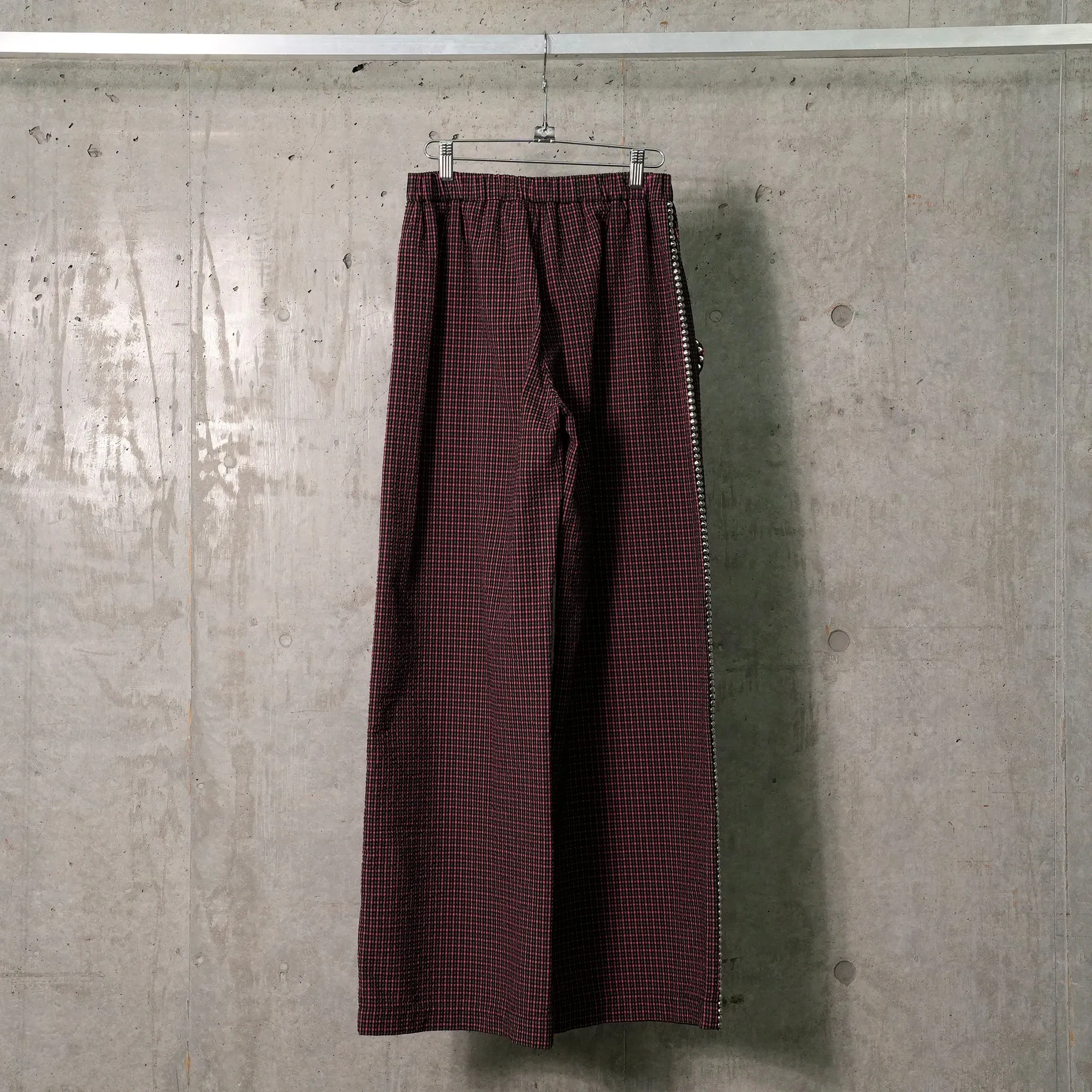 PINK ANNEX PYJAMA TROUSERS / PINK AND GREEN TARTAN