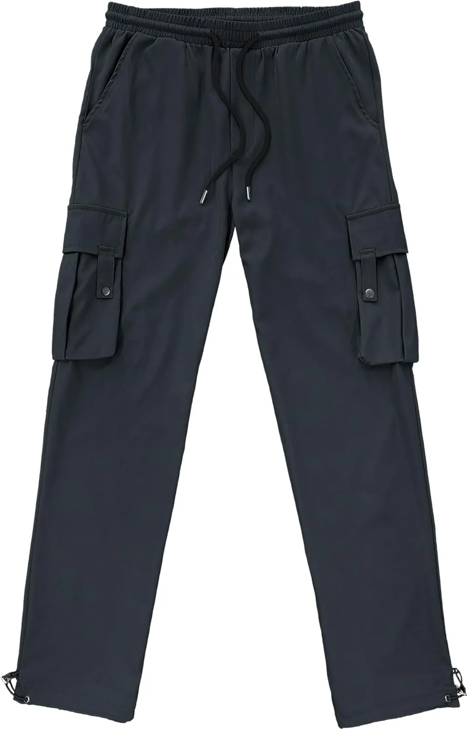 PLEPAN Men's Cargo Pants Drawstring Elastic Waist Casual Baggy Pants Streetwear Trousers Sweatpants for Men