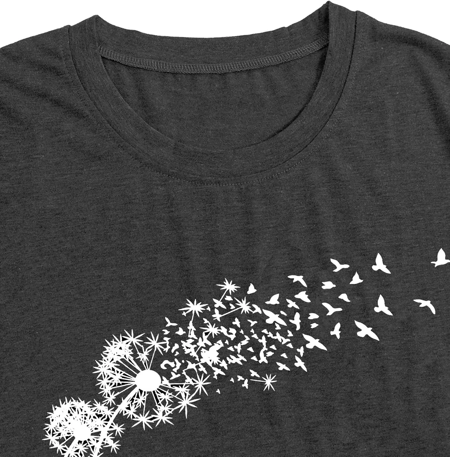Plus Size Top Dandelion Shirt Women Inspirational Graphic Tee Spread Kindness Tshirt Women's Flower Tops