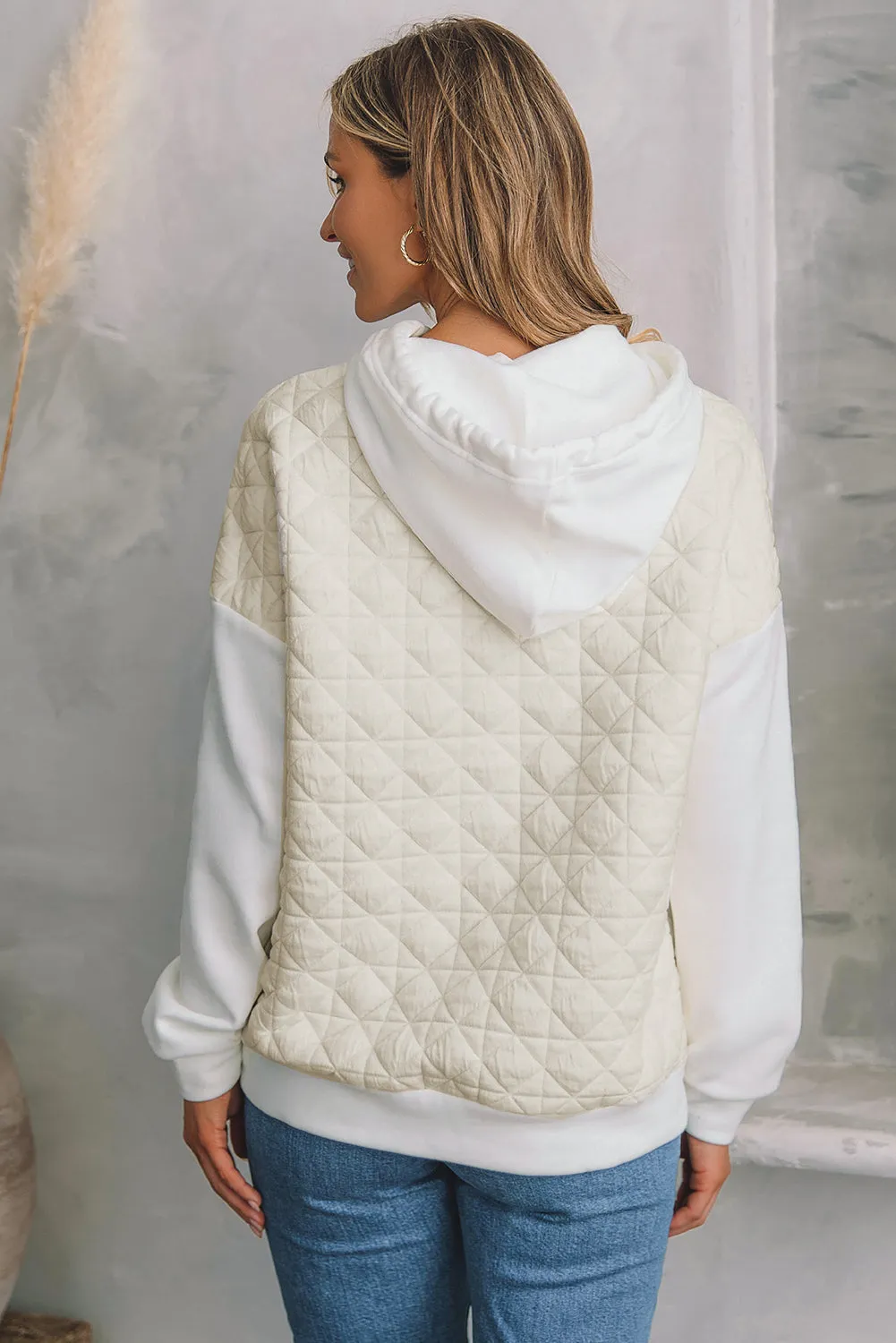 Quilted Kangaroo Pocket Hoodie