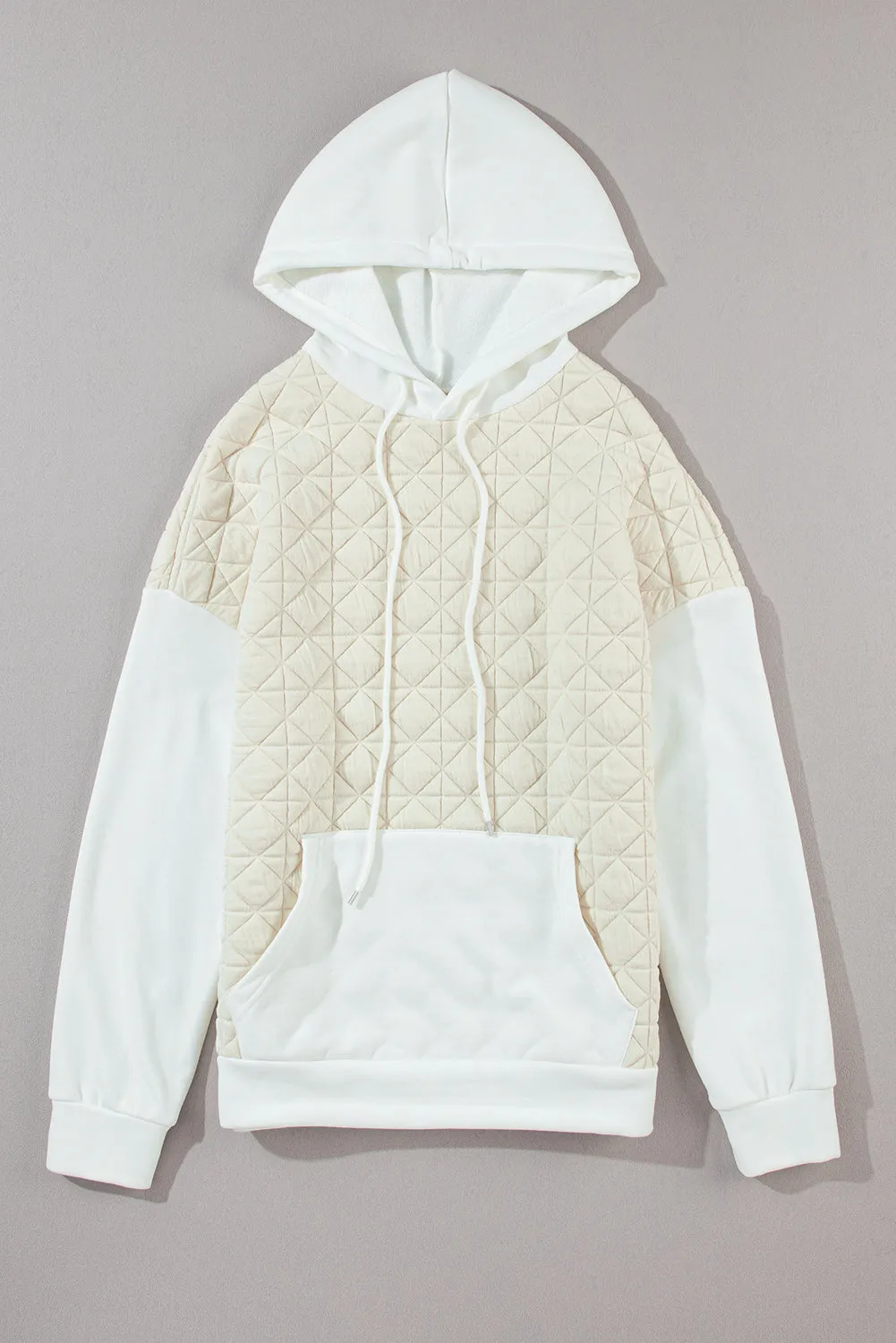 Quilted Kangaroo Pocket Hoodie