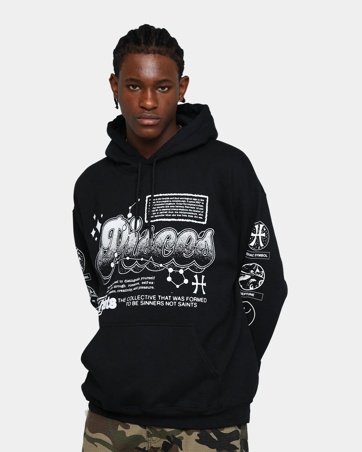 Rats Get Fat Pisces Hoodie Black